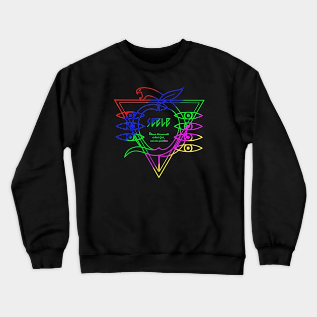 Seele Multi Color Crewneck Sweatshirt by Pet-A-Game